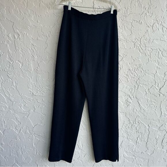 ST.JOHN Collection Pants Women 8 Santana Knit Pull On Evening Formal Black - Picture 4 of 7